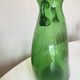 Neo-classical vase from 1960, Italian work in blown green bubble glass.