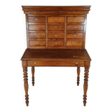 Stunning antique one of a kind notary desk with working safe bell