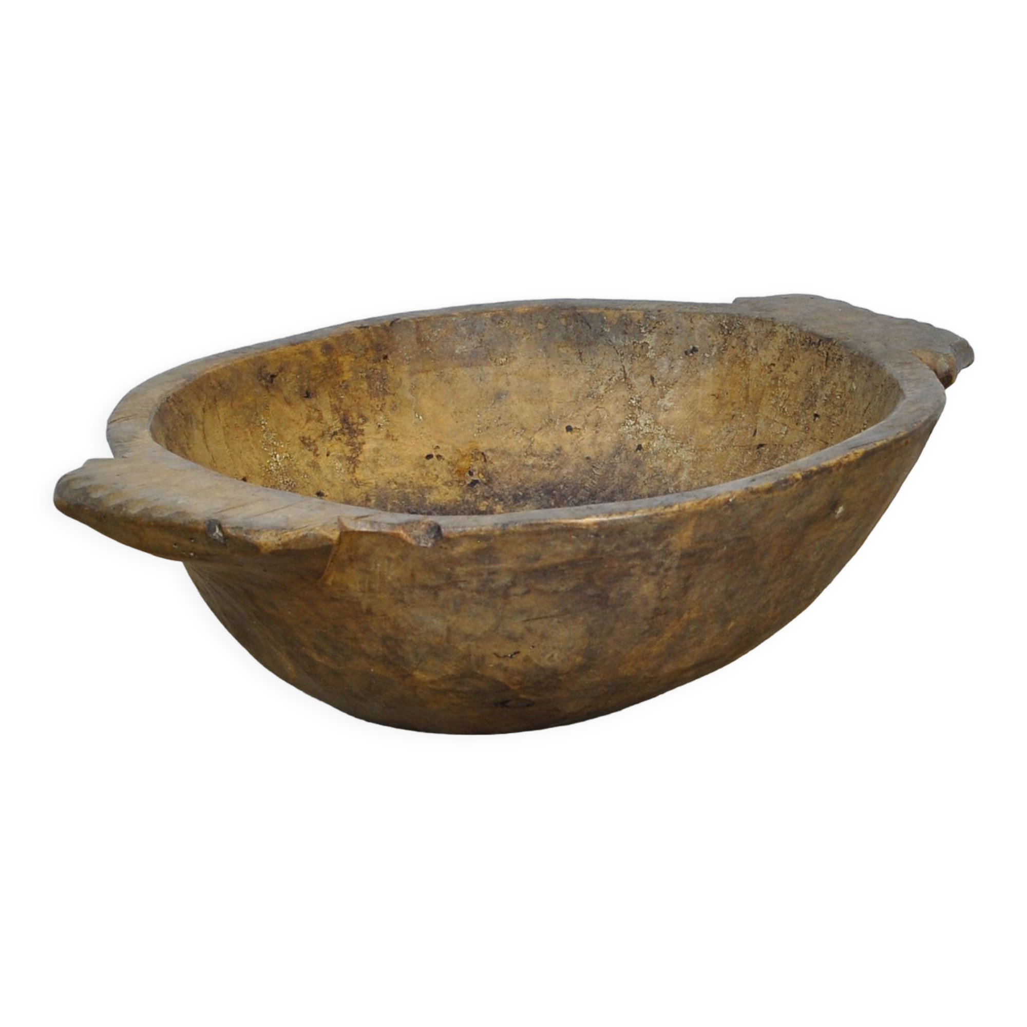 Handmade Wooden Dough Bowl, Early 1900s