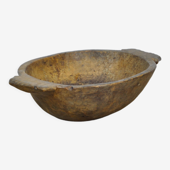 Handmade Wooden Dough Bowl, Early 1900s