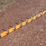 School wall door - 11-patère orange rail