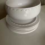 Set of 6 plates of glazed earth 1970 Pierre Motton for Gien