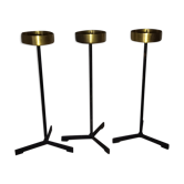 Candle holder candle holder golden brass 50s 60s