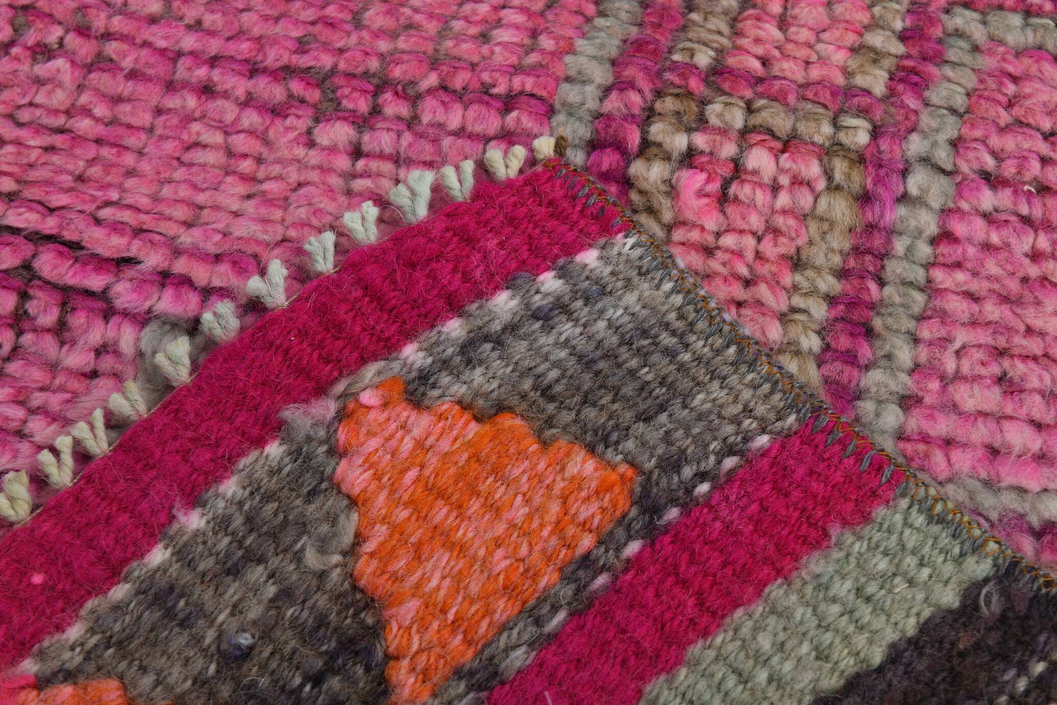Tapis de couloir rose vintage, 88 x 334 cm