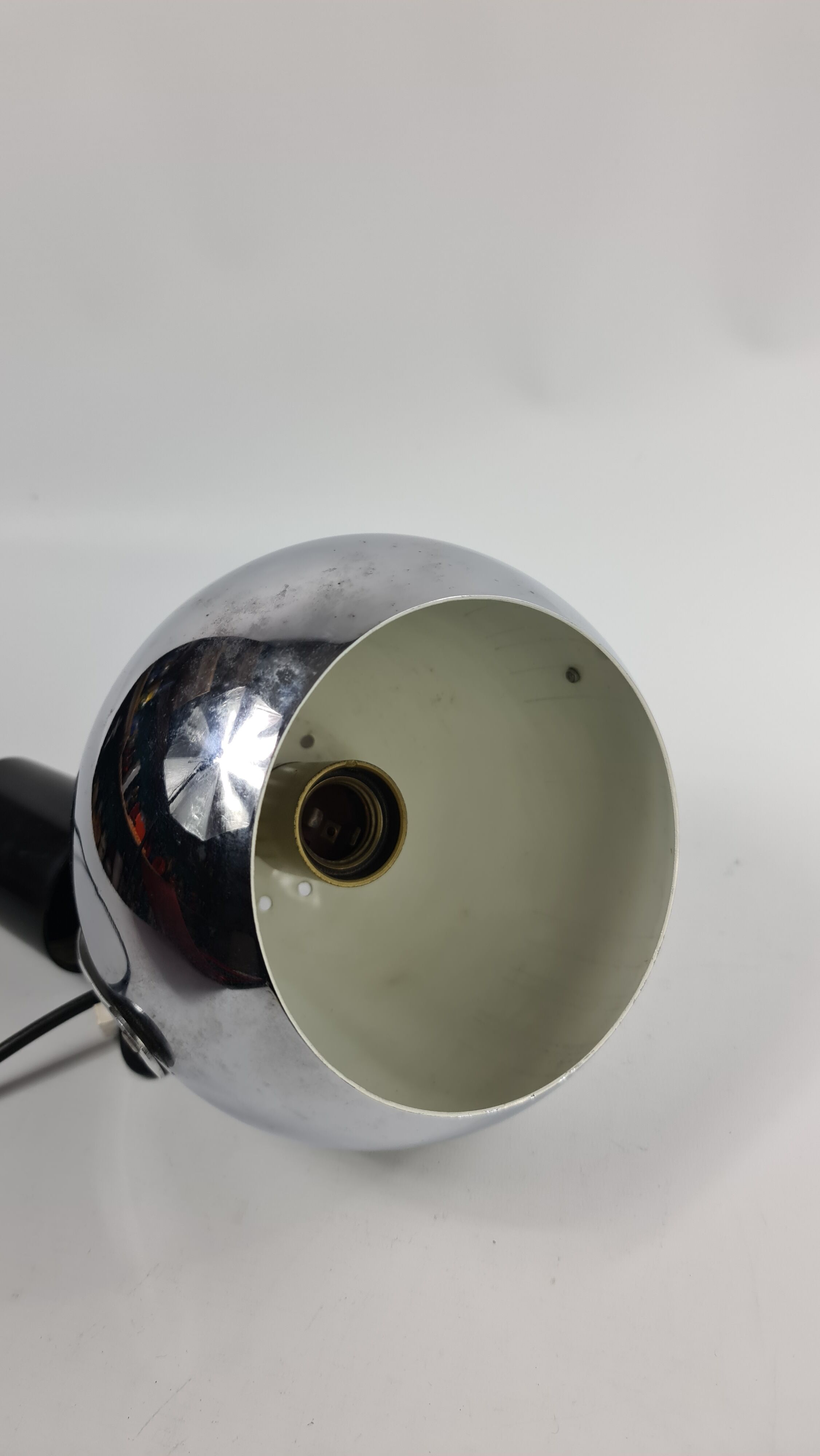 Vintage chrome pendant light