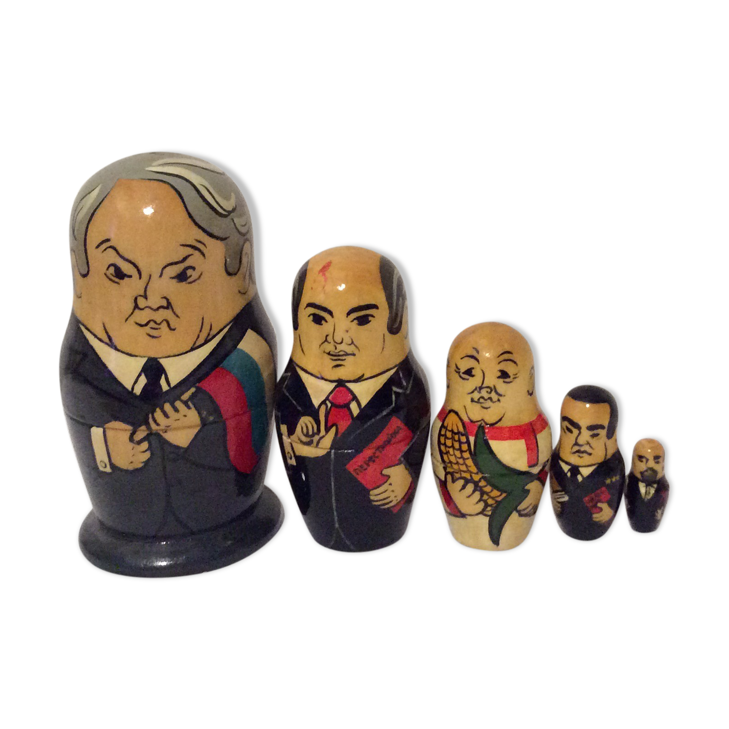 Russian dolls vintage russian presidents