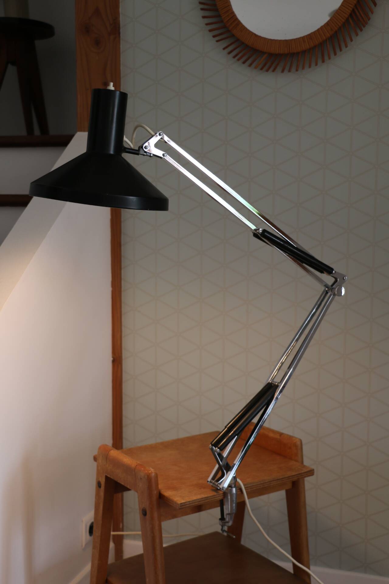 Luxo l1n black clamp lamp jacob jacobsen