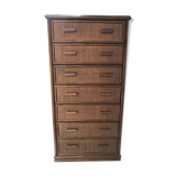 Rattan chest of drawers 7 drawers