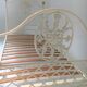 Ivory metal bed