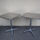 2 outdoor aluminum bistro tables garden terrace