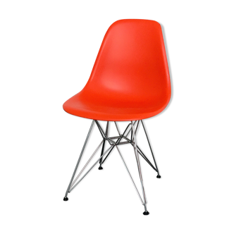 Chaise Vitra Eames Plastic Side rouge coquelicot