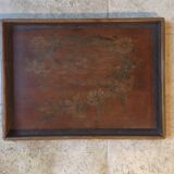 Carved wooden tray