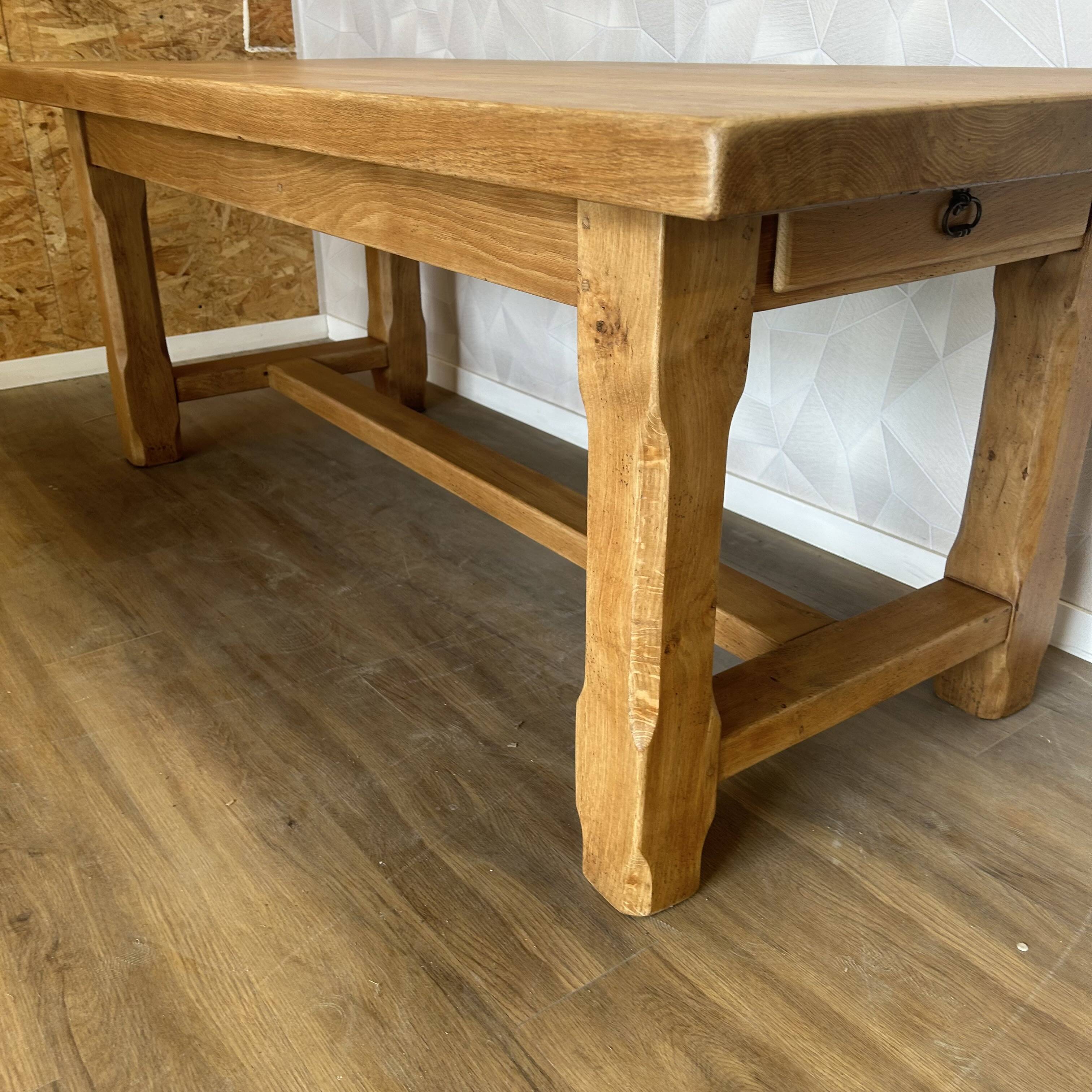 Solid oak farm table