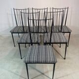 6 original chairs by Colette Gueden, 1950