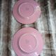2 assiettes à dessert style barbotine