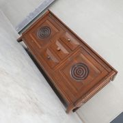 Dudouyt Style French Art Deco Oak and Marble Sideboard