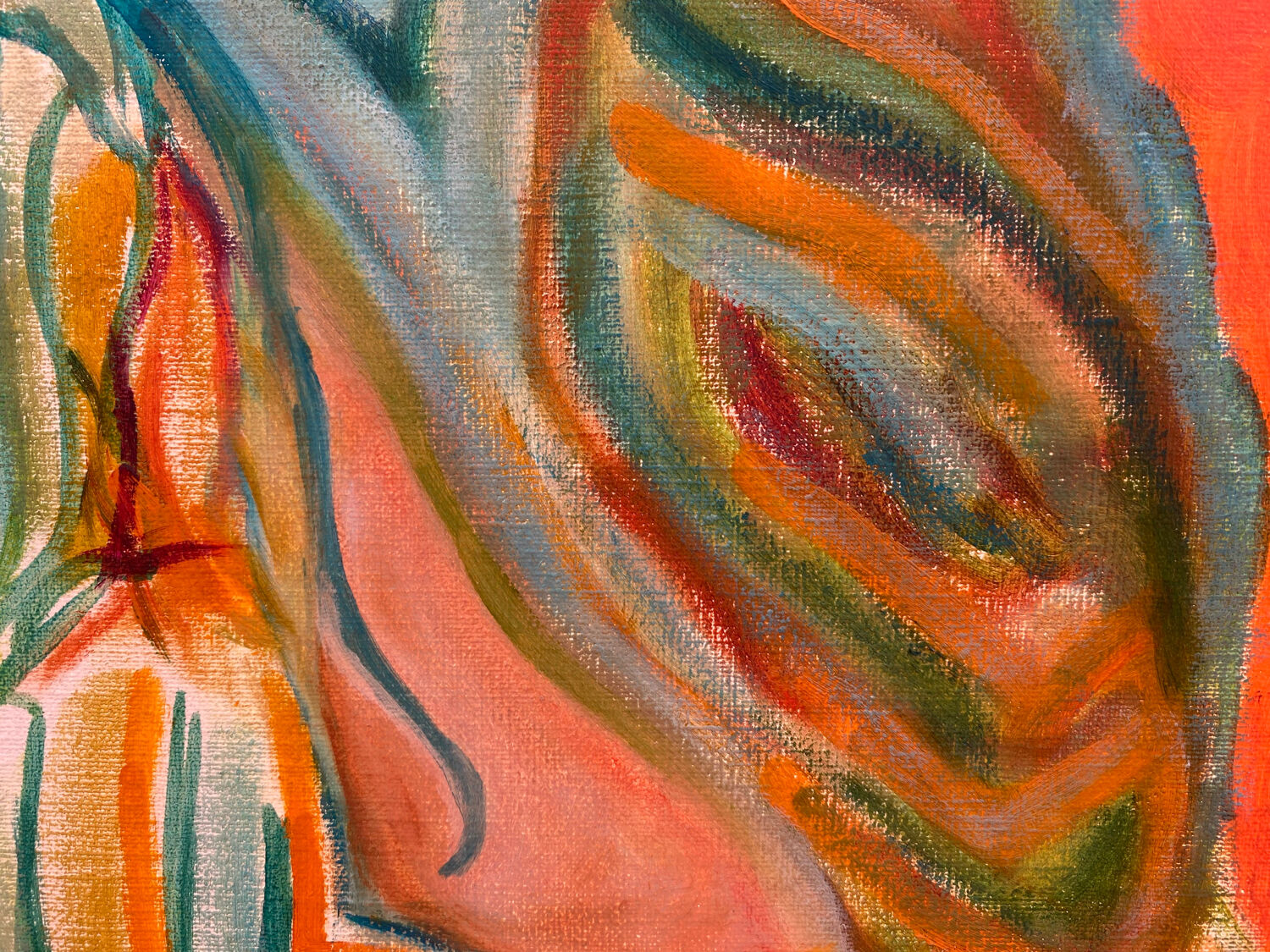 Oil on canvas "the reader"
