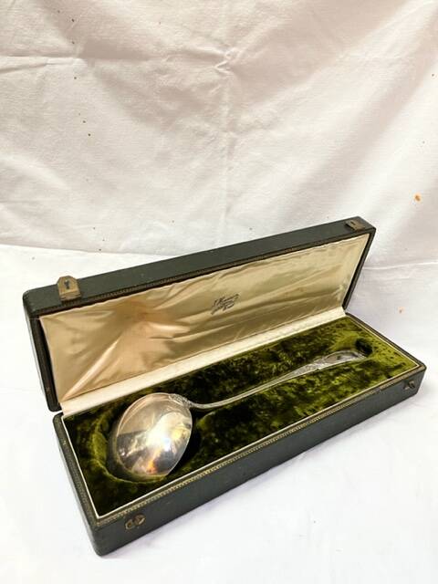 SFAM silver metal punch ladle