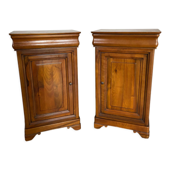 Pair of bedside tables Louis Philippe style