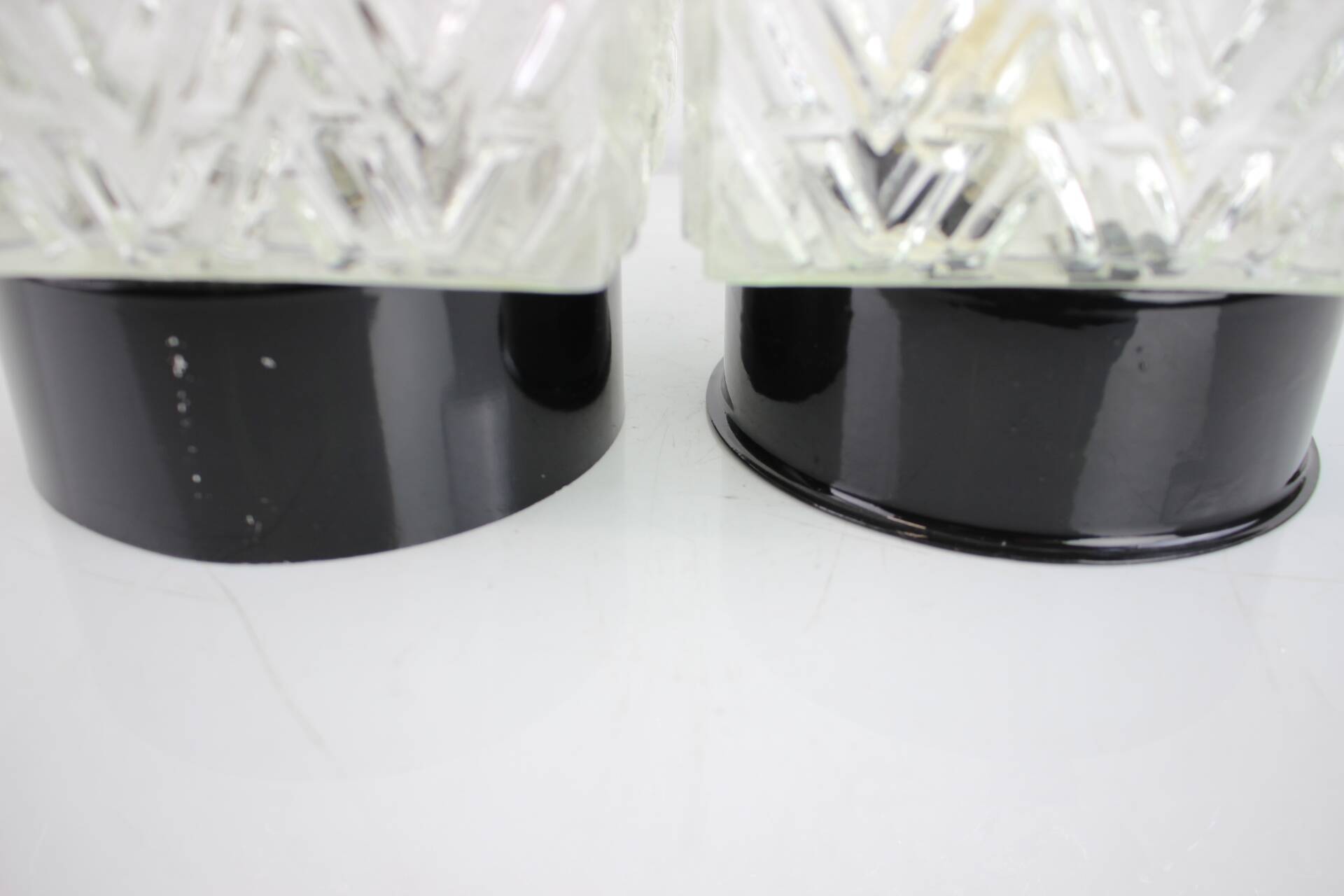 Pair of Mid-Century Wall or Sconces Lamps by Valasske Mezirici, 1960's