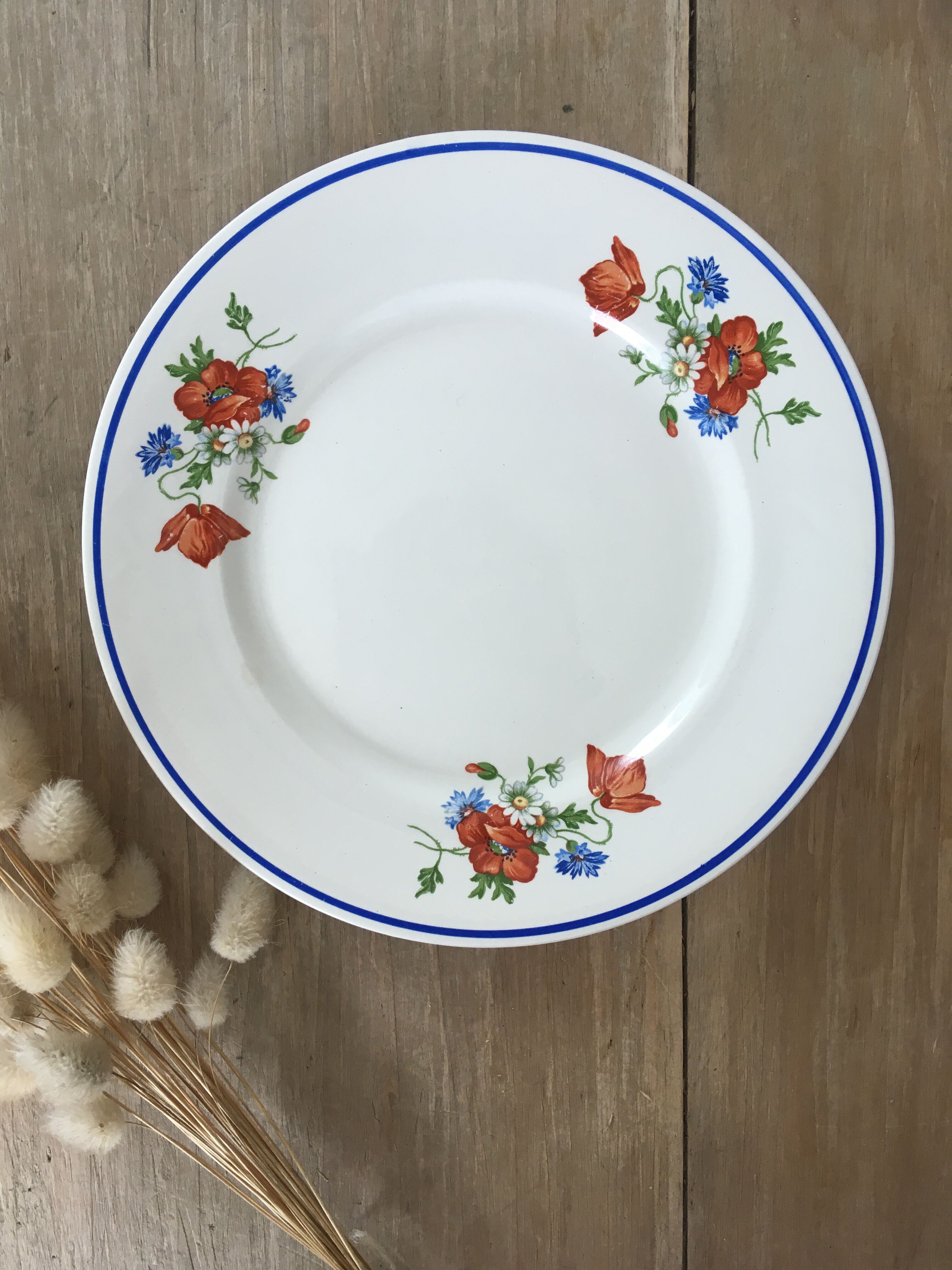Salins floral dessert plates