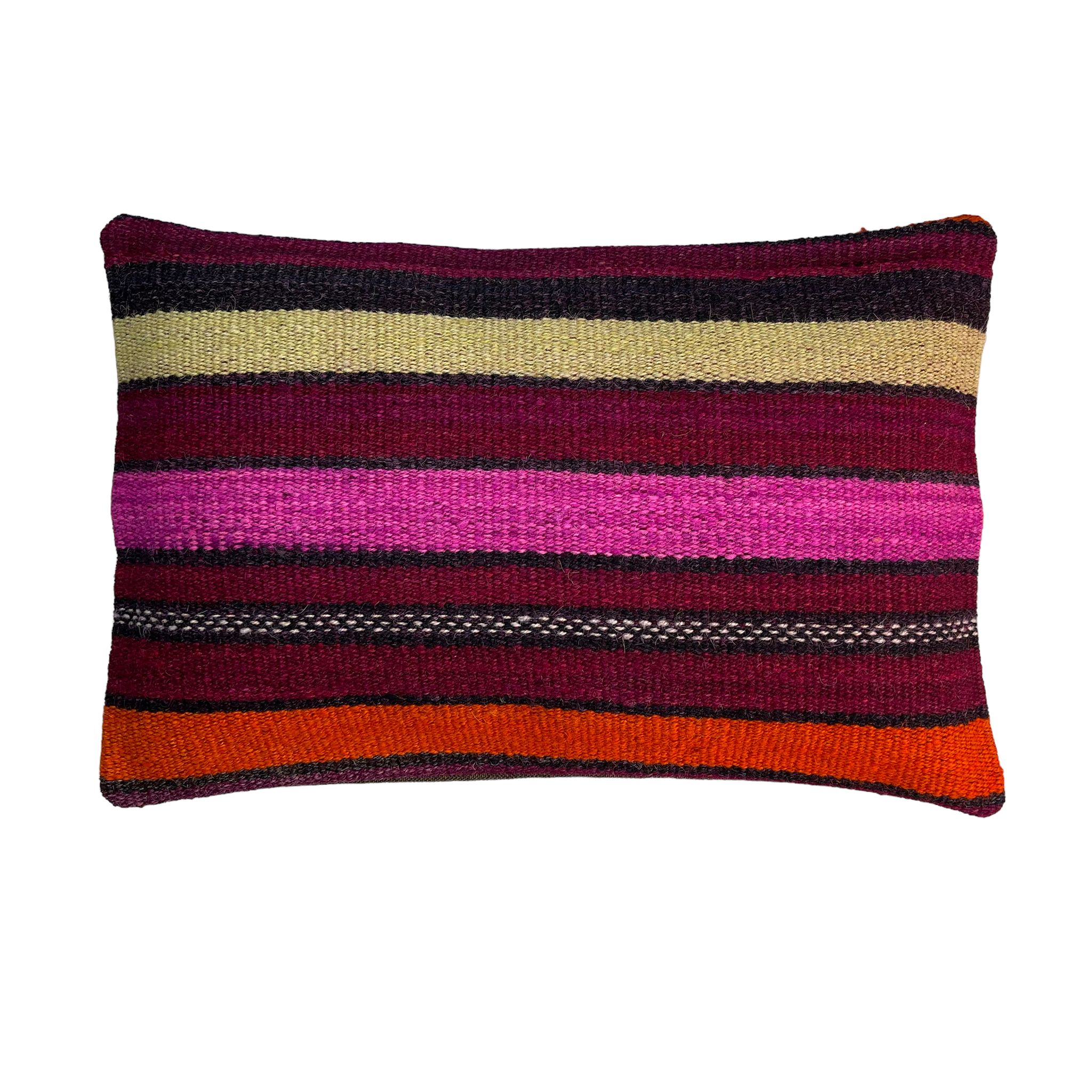 Vintage turkish kilim cushion cover 30x50cm