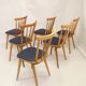 Lot de 6 chaises scandinave 1960