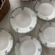Flat plates in antique St Amand earthenware
