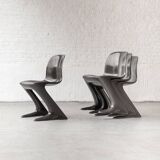 Dining chairs ‘Z-chair’ by Ernst Moeckl