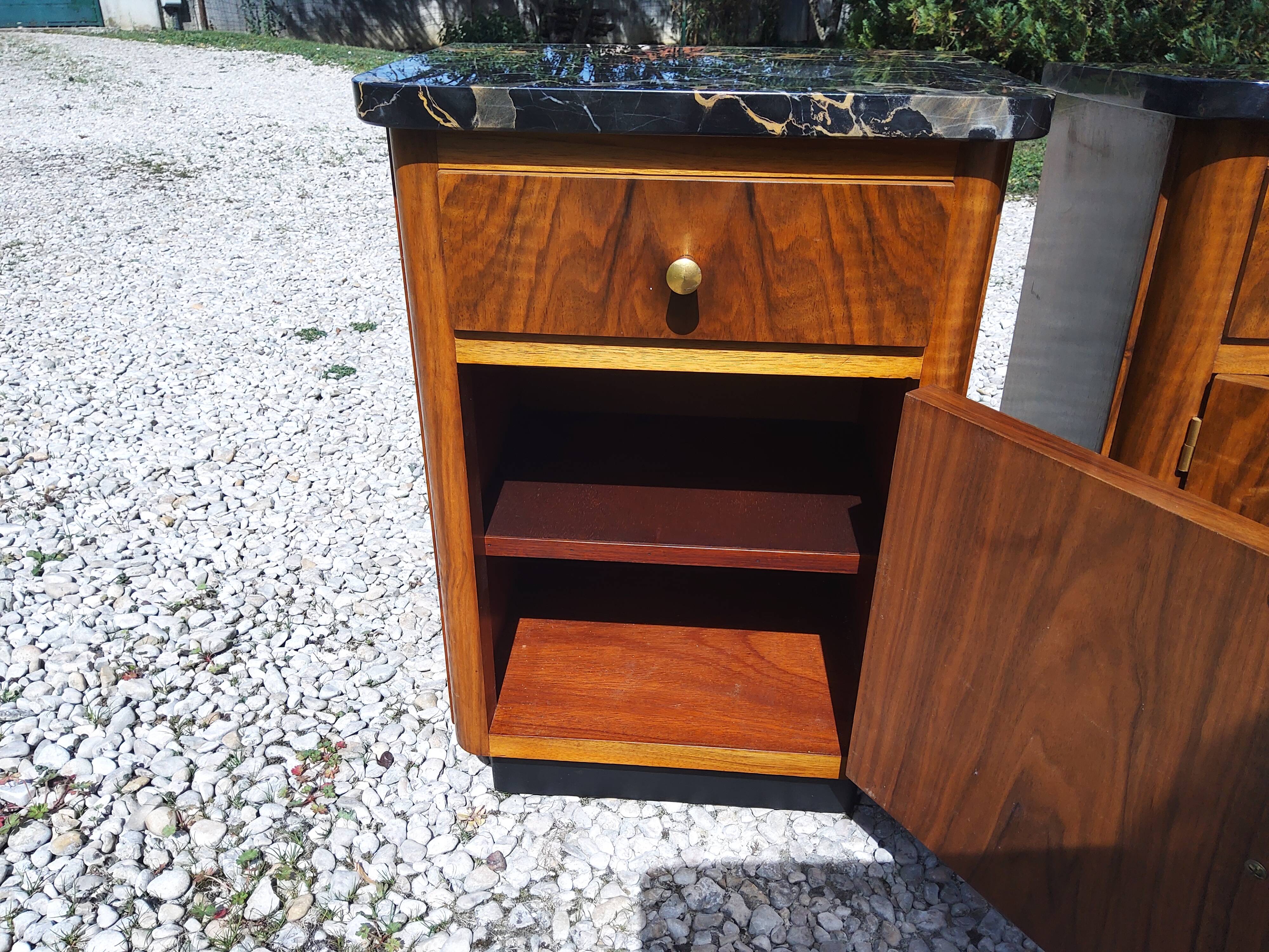 Pair of Art Deco style bedside tables