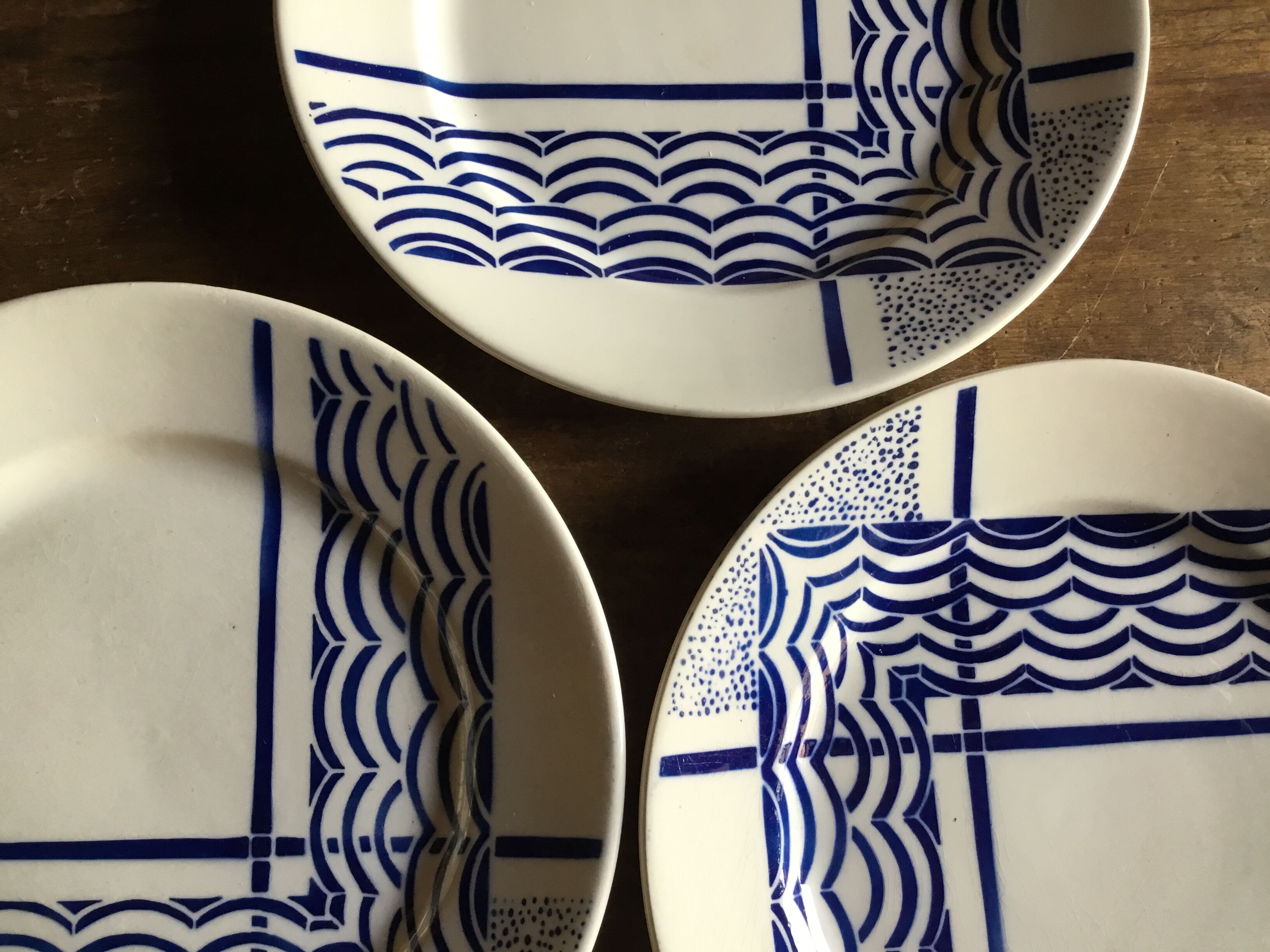 Vintage dessert plates