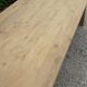 Farm table in solid oak raw wood