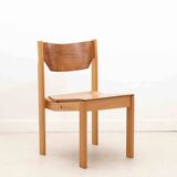 Scandinavian style oak and beech chair