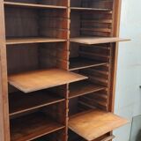Old oak curtain filing cabinet