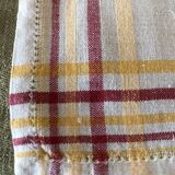 Serie de 12 serviettes en lin et coton anciennes