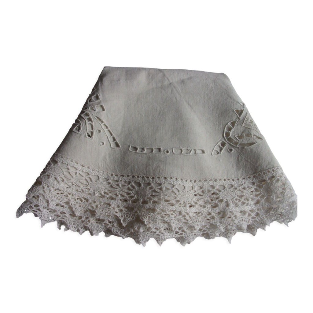 Nappe Ronde En Dentelle Florale De 152,4 Cm – Imperméable Et Infroissable – Lavable – Pour Salle à Manger, Fête, Pique-nique En Plein Air