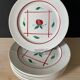 8 plates in faience