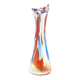 Mid-century modern vase, multicolour glass, Huta Hortensja, Poland, 1970s