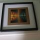 Tableau Vintage Art Optique - Victor Vasarely - Frame 40x40cm