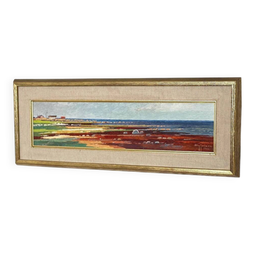 Swedish Oil on Panel – “Red Seaweed, Bredsätra Öland” by Stig Jonzon