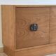 Italian Sideboard – Sculptural Wood with Bronze Handles, 1970s