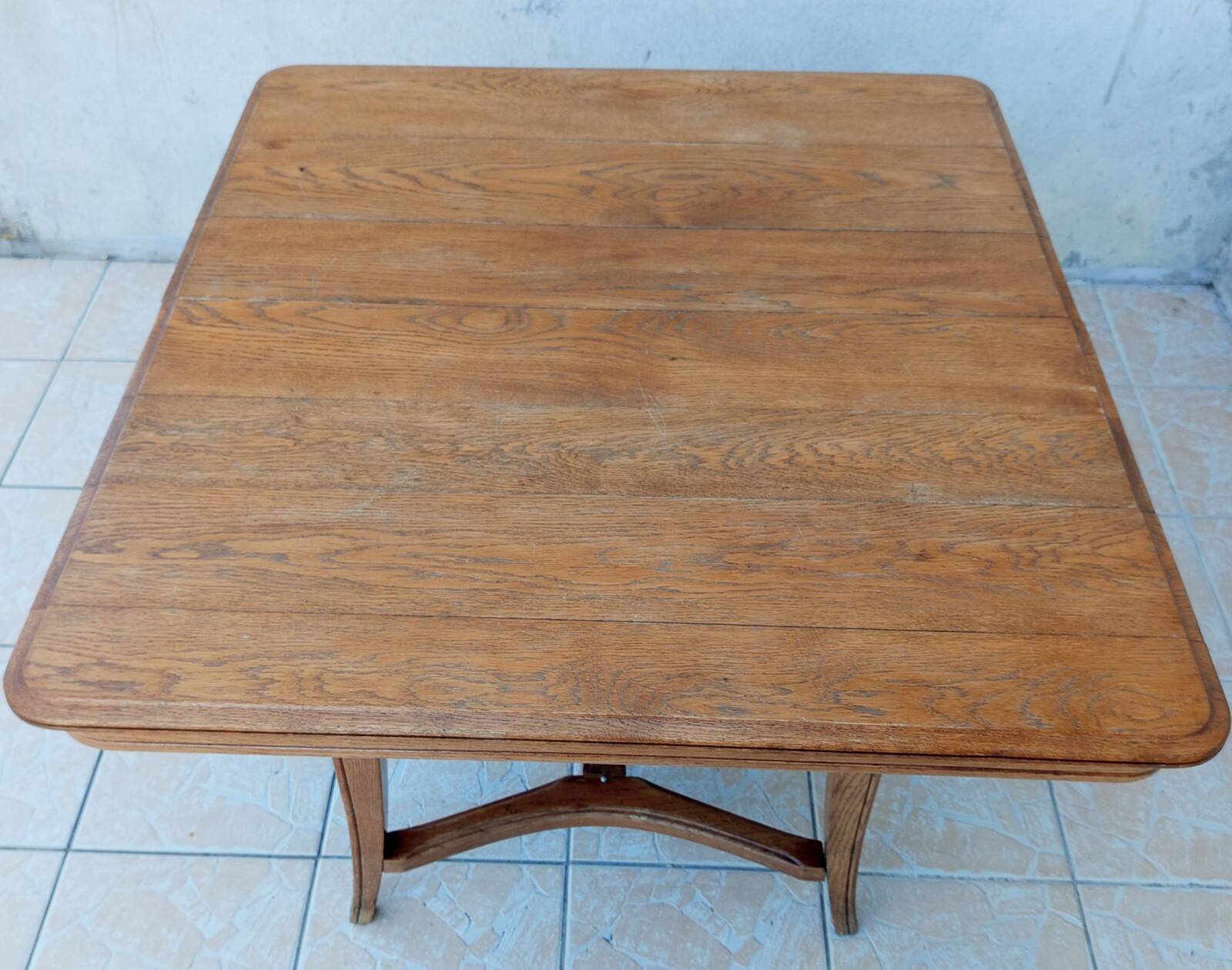 Vintage style Art Nouveau oak table