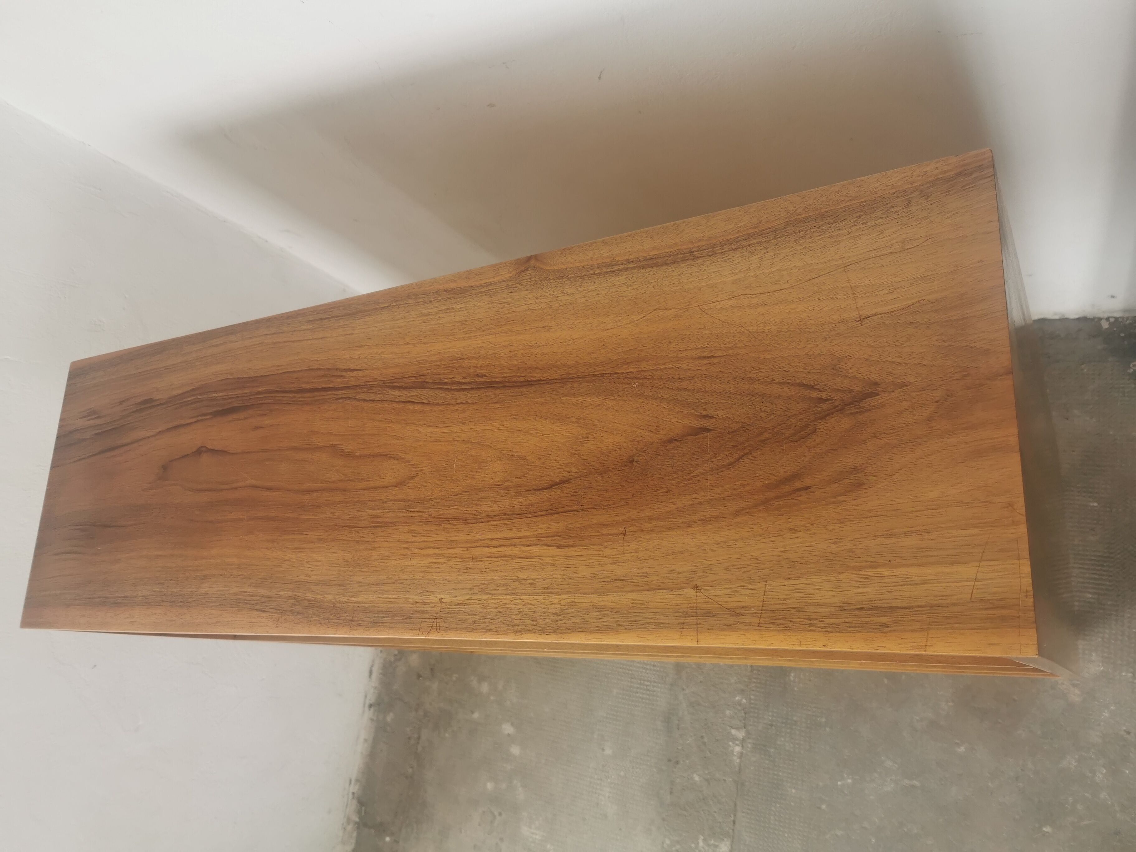 Vintage shelving walnut veneer