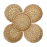 Braided round panières