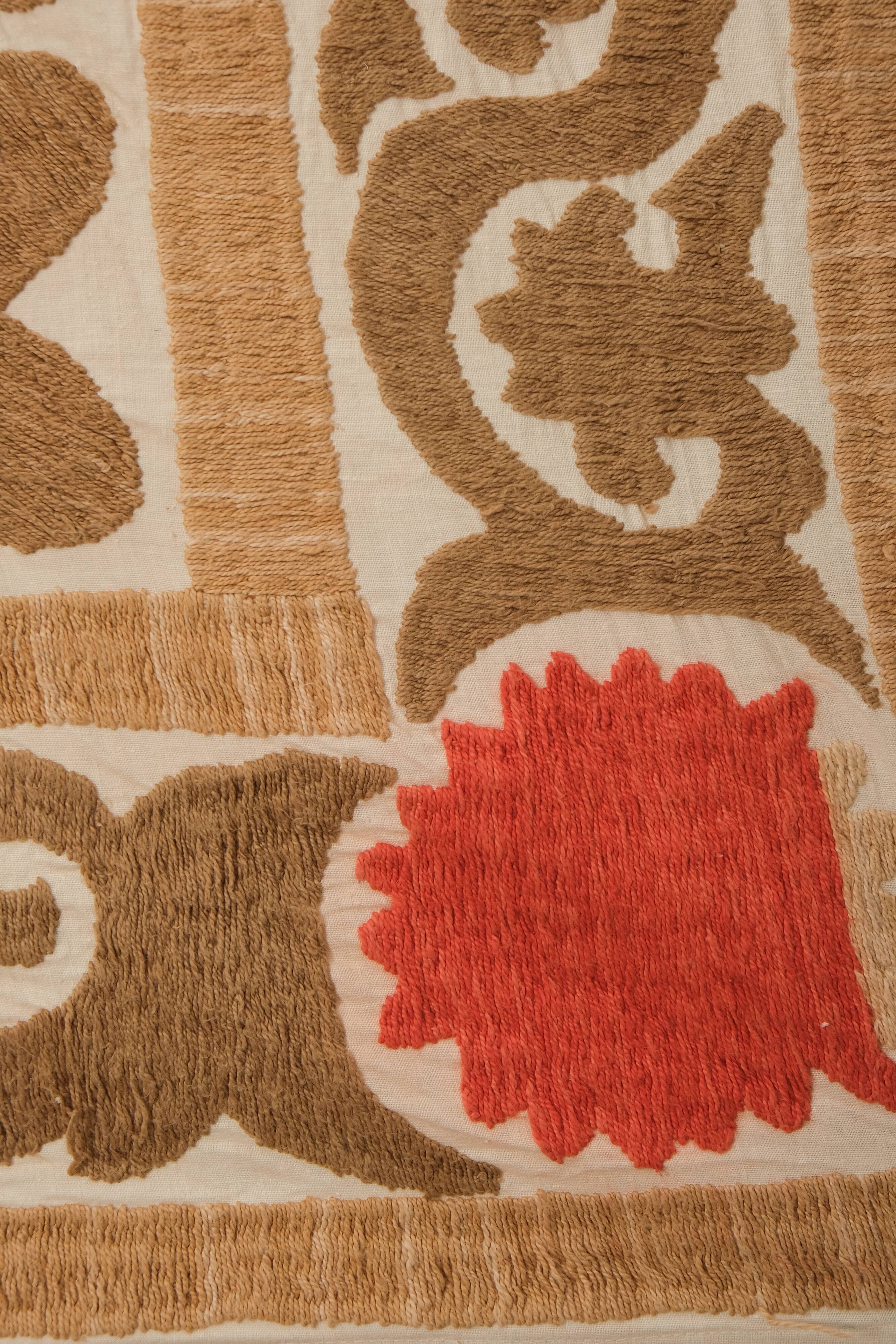 Hand-knotted rug Turkish vintage 127x136 cm