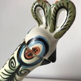 Zoomorphic ceramic bottle, Kéraluc, Georges Allier, 1950s