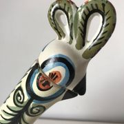 Zoomorphic ceramic bottle, Kéraluc, Georges Allier, 1950s
