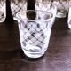 Set of 8 mini liqueur glasses Art Deco style France