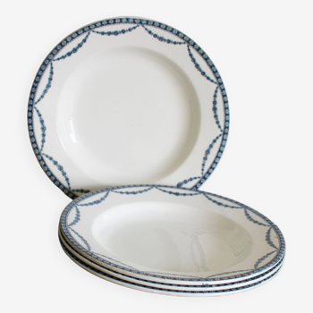 Set of 4 plates Terre de Fer Salins