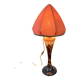 Art Nouveau mushroom lamp – Émile Gallé – Floral pansy decoration